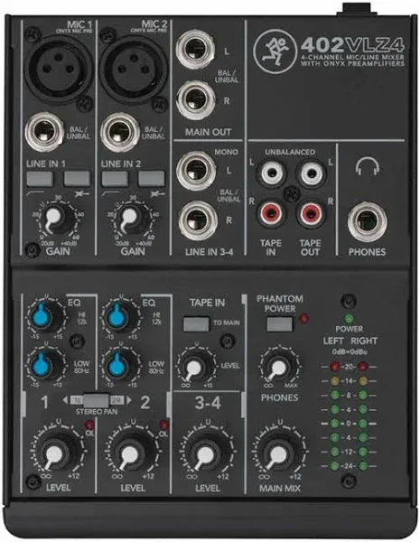 Mackie 4-Channel Ultra-Compact Mixer 402VLZ4