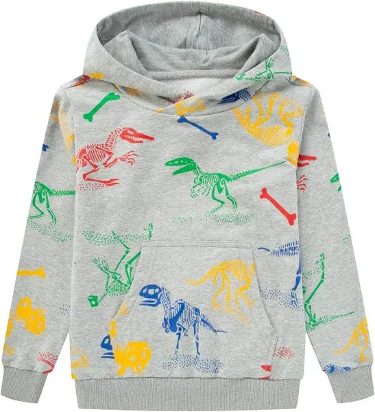 TLAENSON Kids Dinosaur Hoodies for Boys Girls Pullover Hooded Toddler Sweatshirt