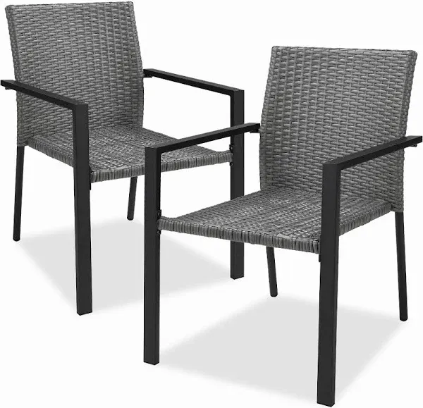 Best Choice Products Set of 2 Wicker Chairs