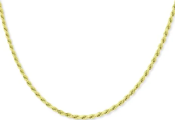 Giani Bernini 18" Gold-Plated Sterling Silver Rope Link Chain Necklace