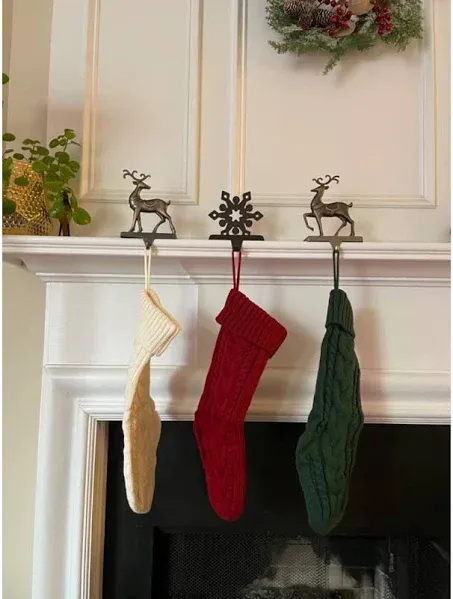 KaKaPops Christmas Stockings, 6 Pack 18 Inches Knit Christmas Stockings Xmas ...