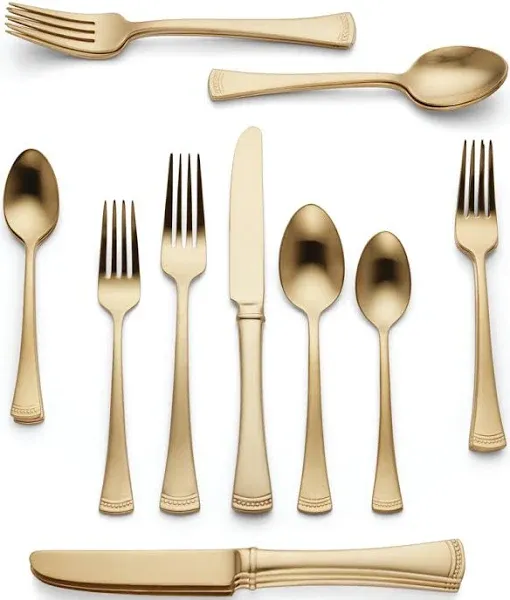 Portola, 3.40 LB, 20-Piece Flatware Set, Gold