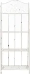 Safavieh Amaris Wrought Iron 4 Tier Outdoor Bakers Rack in Antique White