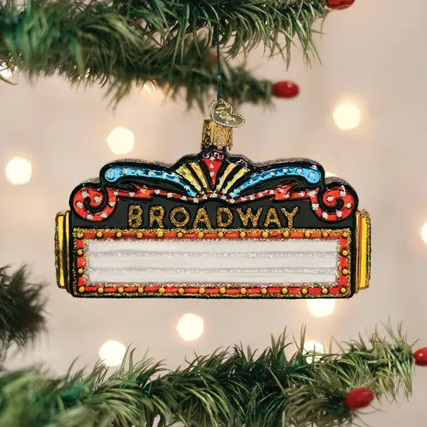 Old World Christmas Broadway Marquee Ornament