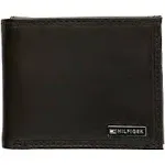 Tommy Hilfiger Men's Passcase Leather Wallet - Brown