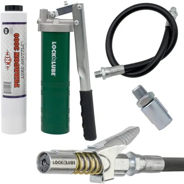 LockNLube Spin-On Lever Grease Gun LNL155