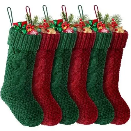 Cowin Knit Christmas Stockings