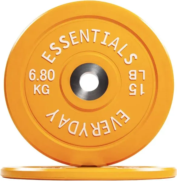 BalanceFrom Color Coded Olympic Bumper Plate Weight  Assorted Colors , Styles 