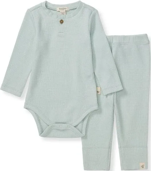 Burt's Bees Baby Organic Cotton Thermal Bodysuit & Pant Set