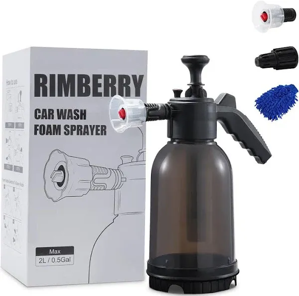 RIMBERRY Hand Pump Foam Sprayer 67 oz Car Wash Foam Sprayer