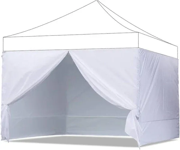 ABCCANOPY 10x10 White Side Walls - Set of 4