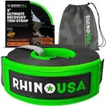 Rhino USA 3in x 20ft Ultimate Recovery Tow Strap