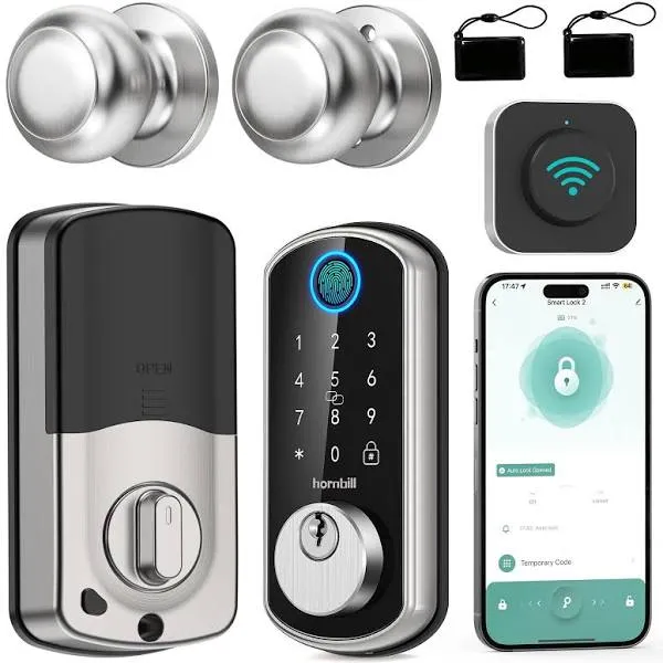 Smart Deadbolt Locks with Keypad and Hornbill Keyless Entry