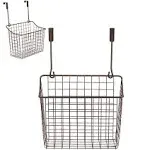 Spectrum Diversified Over The Cabinet Grid Storage Basket Large Bronze