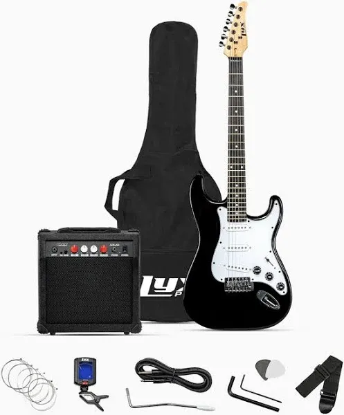 LyxPro Electric Guitar with 20W Amp Package Includes All Accessories