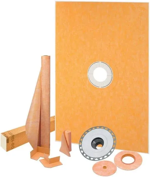 KERDI-SHOWER-KIT 48" x 72" ABS Flange 2"