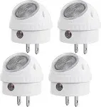 DEWENWILS LED Plug in Night Lights with Auto Dusk to Dawn Sensor 360° Rotating