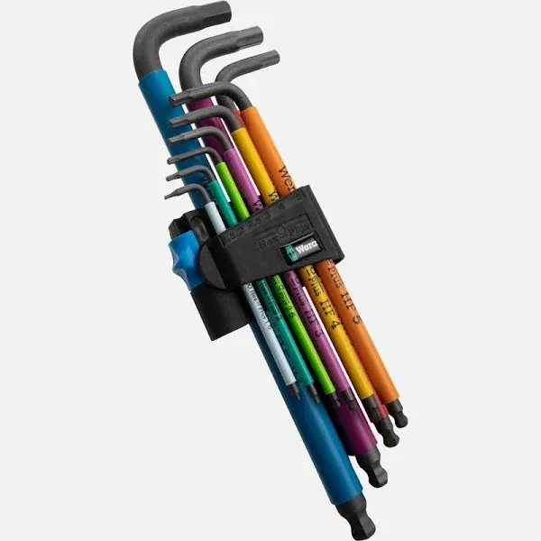 Wera 950 Spkl/9 Hex-Plus Holding Metric L-Key Set of 9