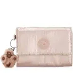 Kipling Medium Metallic Organizer Wallet Pixi - Quartz Metallic