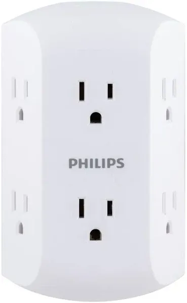 Philips 6-Outlet Adapter