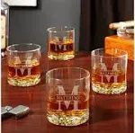 Oakmont Personalized Buckman Whiskey Glasses Set of 4