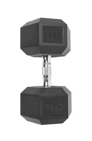 CAP Barbell Rubber Coated Hex Dumbbell