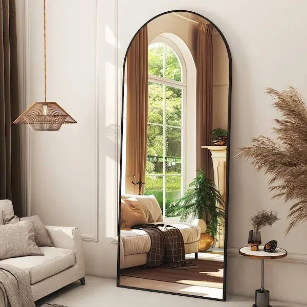 XRAMFY Arched Full Length Mirror Floor Wall Floor or Mirror