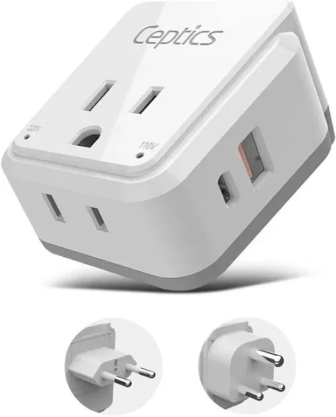 Ceptics India Maldives Power Plug Adapter Travel Set