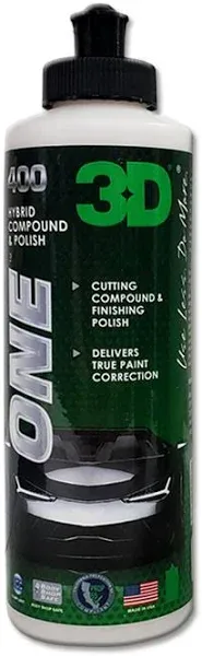 3D One Hybrid Compound & Polish 8 oz.