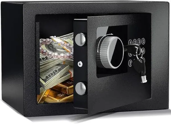 Digital Electronic Money Safe 4.6L Alloy Steel Security Wall Box with Intelli...