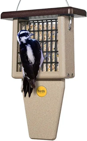 BIRDS Choice Single Cake Tail Prop Suet Bird Feeder