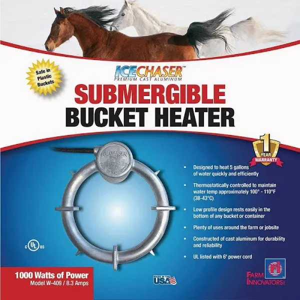 Farm Innovators W-409 Submergible Bucket Heater