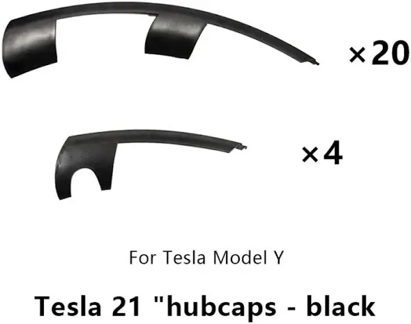 Uberturbine Wheel Rim Protector Set for Tesla Model Y 21 inch