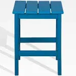 WestinTrends Outdoor Patio Adirondack Side Table, Pacific Blue