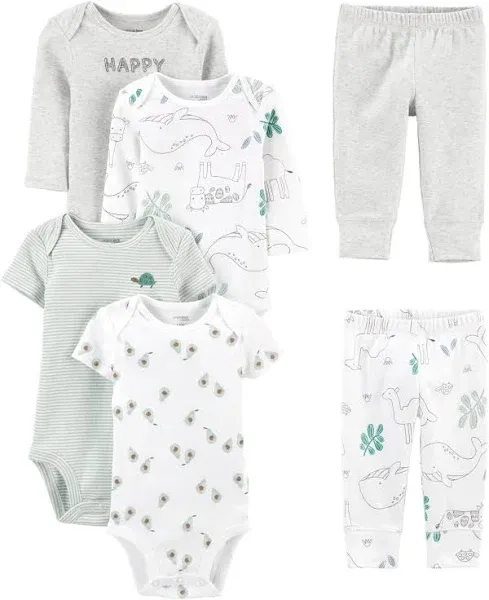 baby Simple Joys by Carter's 6-Piece Bodysuits and Pants Set