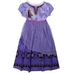 Disney Wish Asha and Magic Wishing Star Girl&#039;s Purple Satin Nightgown