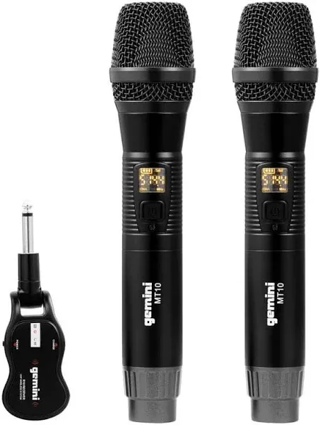 Gemini GMU-M200 UHF Dual Wireless Microphone System