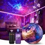 COOLNIGHT Galaxy Projector for Bedroom Adults,15 Colors Star Projector Galaxy Light Projector for Bedroom,15 White Noises Projector Lights for Bedroom