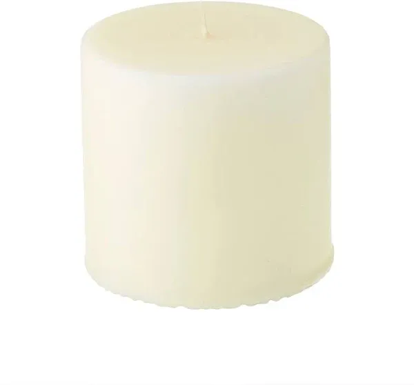 12 Packs Basic Elements Ivory Pillar Candles by Ashland