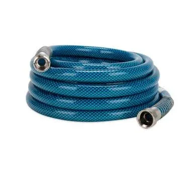 25-Foot RV Drinking Water Hose - Ultra Flexible PVC - Diamond Hatch Design, Blue