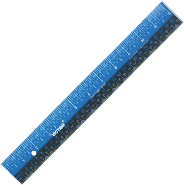 Easy Read Stainless Steel Ruler Victor