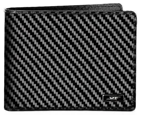 Groovy Guy Gifts Flexible Carbon Fiber Bifold Wallet