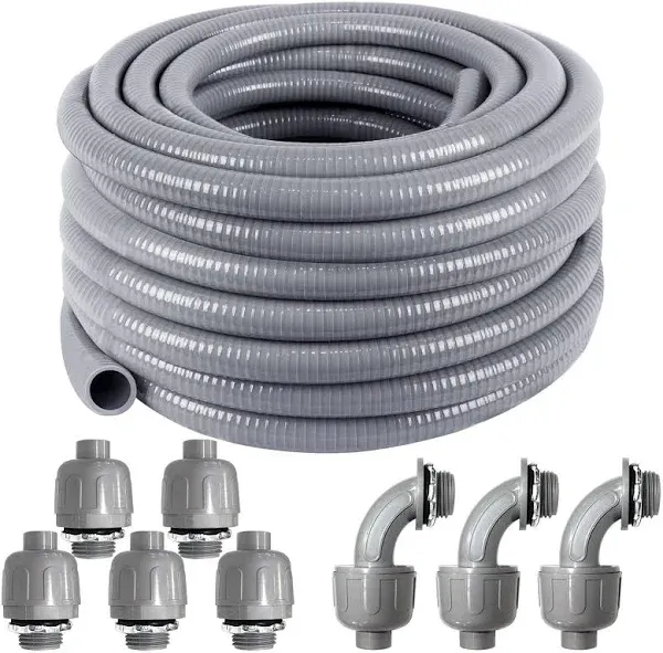 Ansgery Electrical Conduit Kit and Flexible Liquid Tight Electrical Conduit