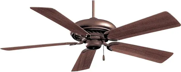 Minka-Aire Supra 52" Ceiling Fan No Light - Belcaro Walnut - Medium Maple Blades