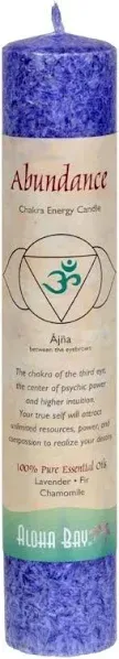 Aloha Bay Chakra Pillar Abundance Candle