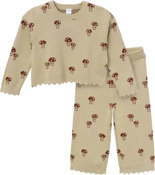 Modern Moments by Gerber Girls' Jacquard 2-Piece Sweater Set