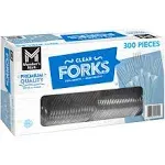 Member's Mark Clear Plastic Forks, Heavyweight (300 Count)