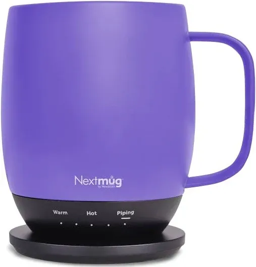 Nextmug - Temperature-Controlled, Self-Heating Coffee Mug (Violet - 14 oz.)