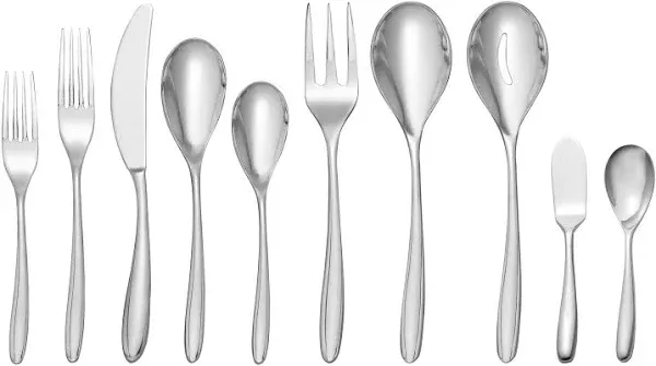 Nambe Bend 45 Piece Flatware Set