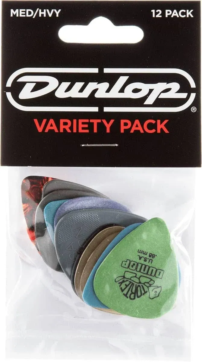 Jim Dunlop PVP102 Variety Medium/Heavy Guitar Pick Medium/Heavy, Medium Heavy 